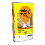 Клей для керамогранита крупного формата vetonit granit fix